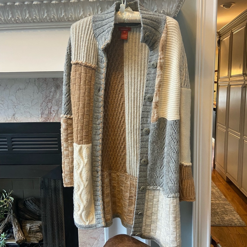 Sundance Duster length sweater. Size S